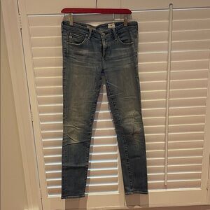 AG Adriano Goldschmied Faded Blue Skinny Jeans